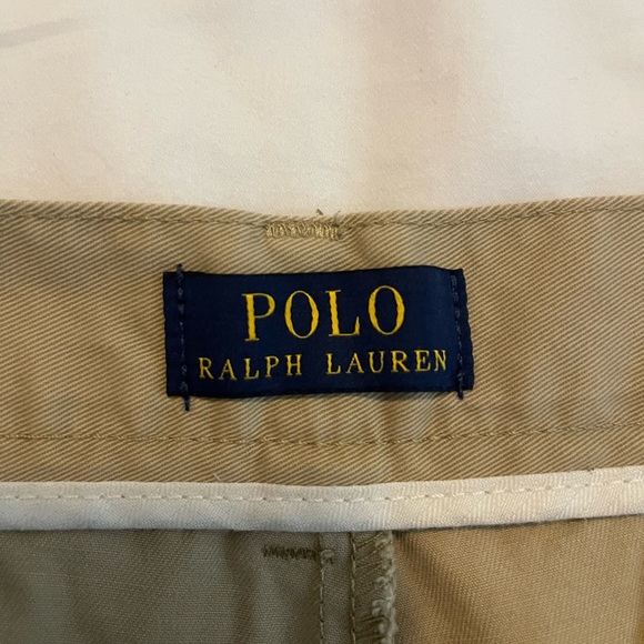 Polo shorts. 9” inseam. Khaki color. Size 34 - Picture 2 of 4